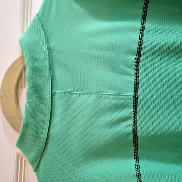 Pebble Beach performance Golf Shirt  collared  long sleeved green and blue Xlg. - Picture 7 of 8